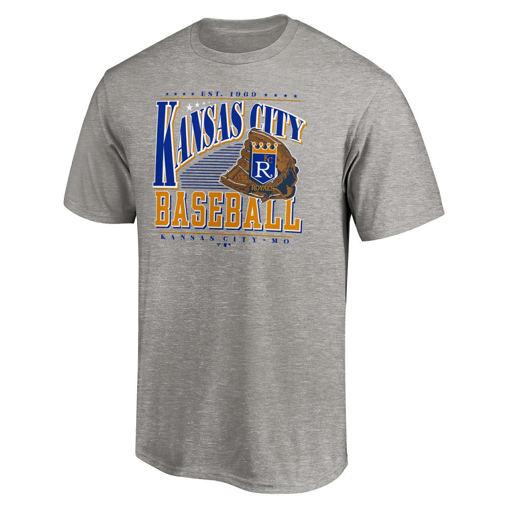 Kansas City Royals Cooperstown Collection Winning Time T-Shirt - Heather Gray T-shirts