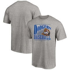 Los Angeles Dodgers Cooperstown Collection Winning Time T-Shirt - Heather Gray T-shirts