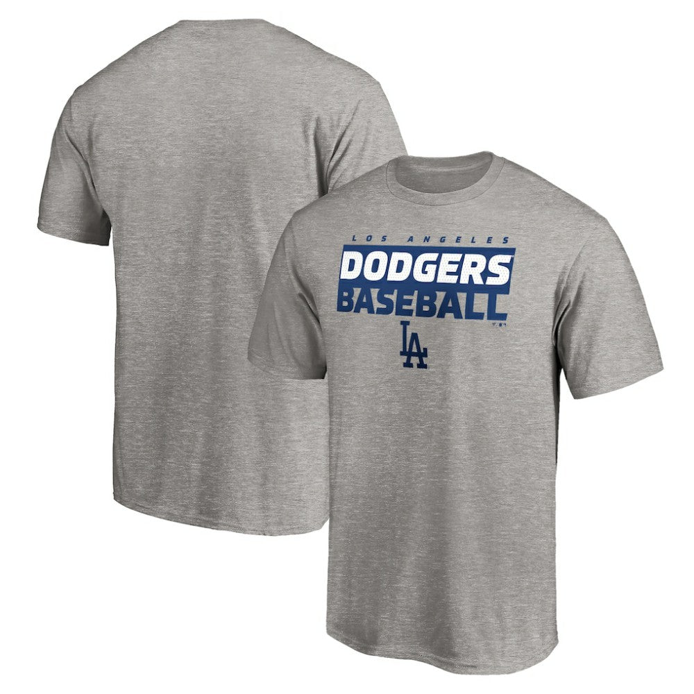 Los Angeles Dodgers Gain Ground T-Shirt - Heather Gray T-shirts
