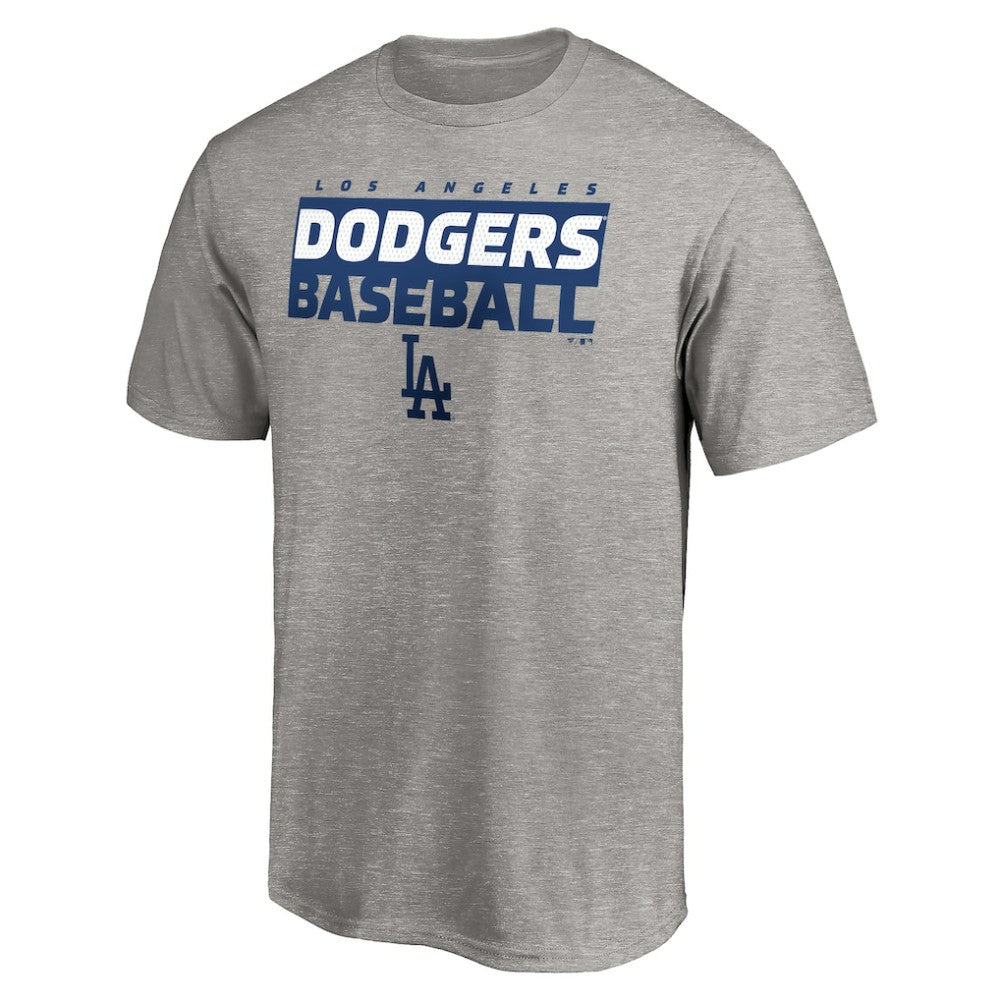 Los Angeles Dodgers Gain Ground T-Shirt - Heather Gray T-shirts
