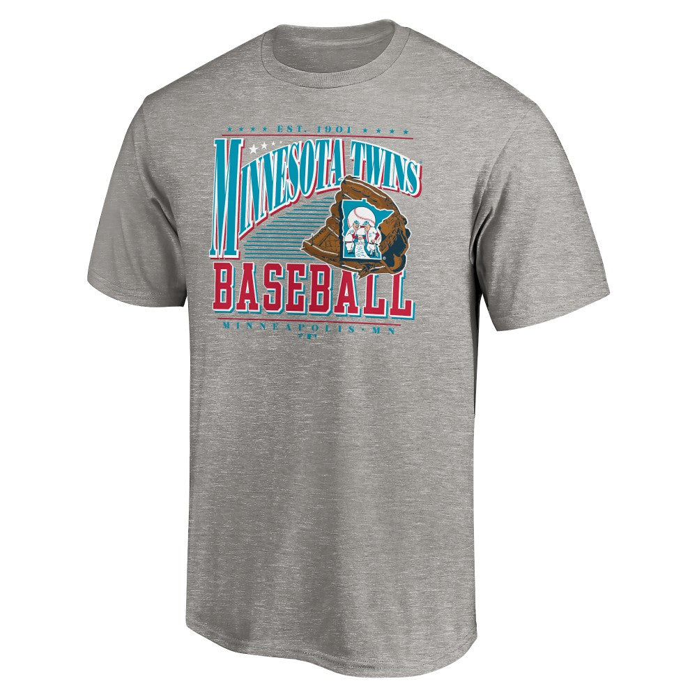 Minnesota Twins Cooperstown Collection Winning Time T-Shirt - Heather Gray T-shirts