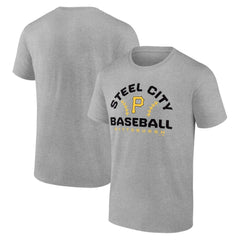 Pittsburgh Pirates Team Go For Two T-Shirt - Heather Gray T-shirts