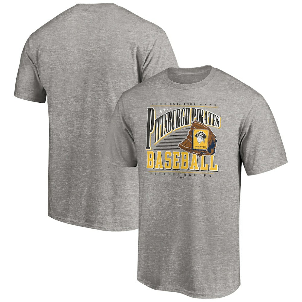 Pittsburgh Pirates Cooperstown Collection Winning Time T-Shirt - Heather Gray T-shirts
