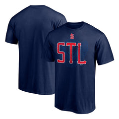 St. Louis Cardinals Paint the Black T-Shirt - Navy T-shirts