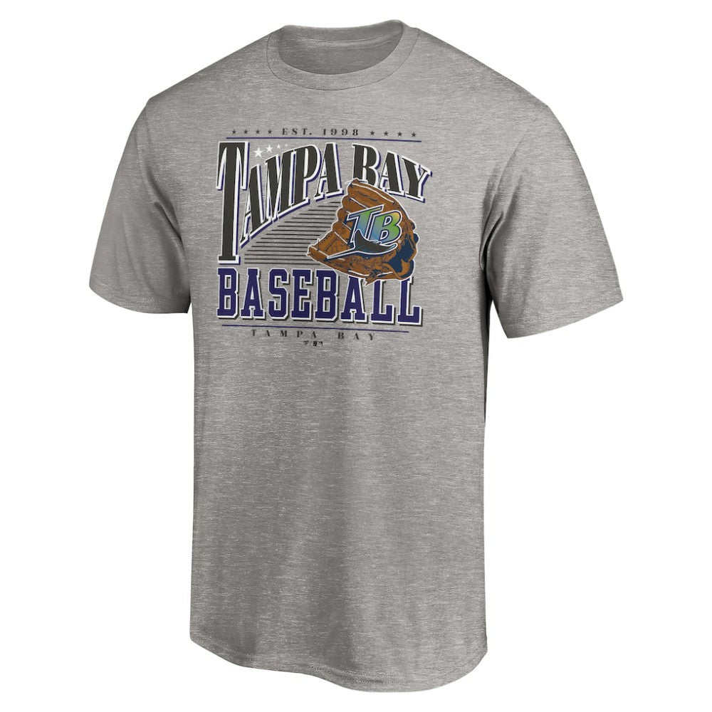 Tampa Bay Rays Cooperstown Collection Winning Time T-Shirt - Heather Gray T-shirts