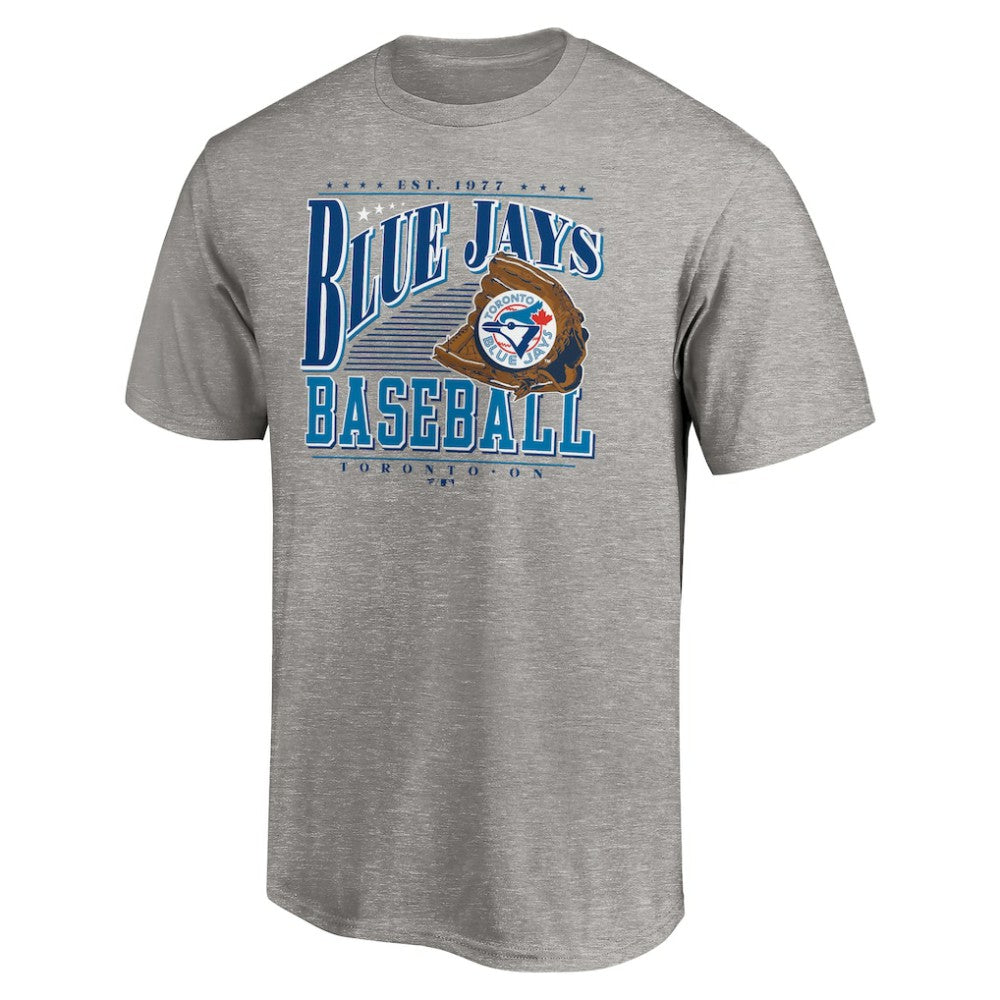 Toronto Blue Jays Cooperstown Collection Winning Time T-Shirt - Heather Gray T-shirts
