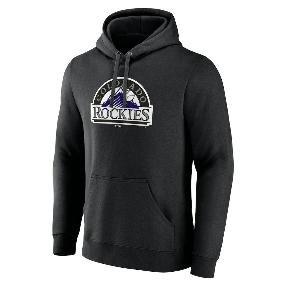 Colorado Rockies Cooperstown Collection Pullover Hoodie - Black Hoodies
