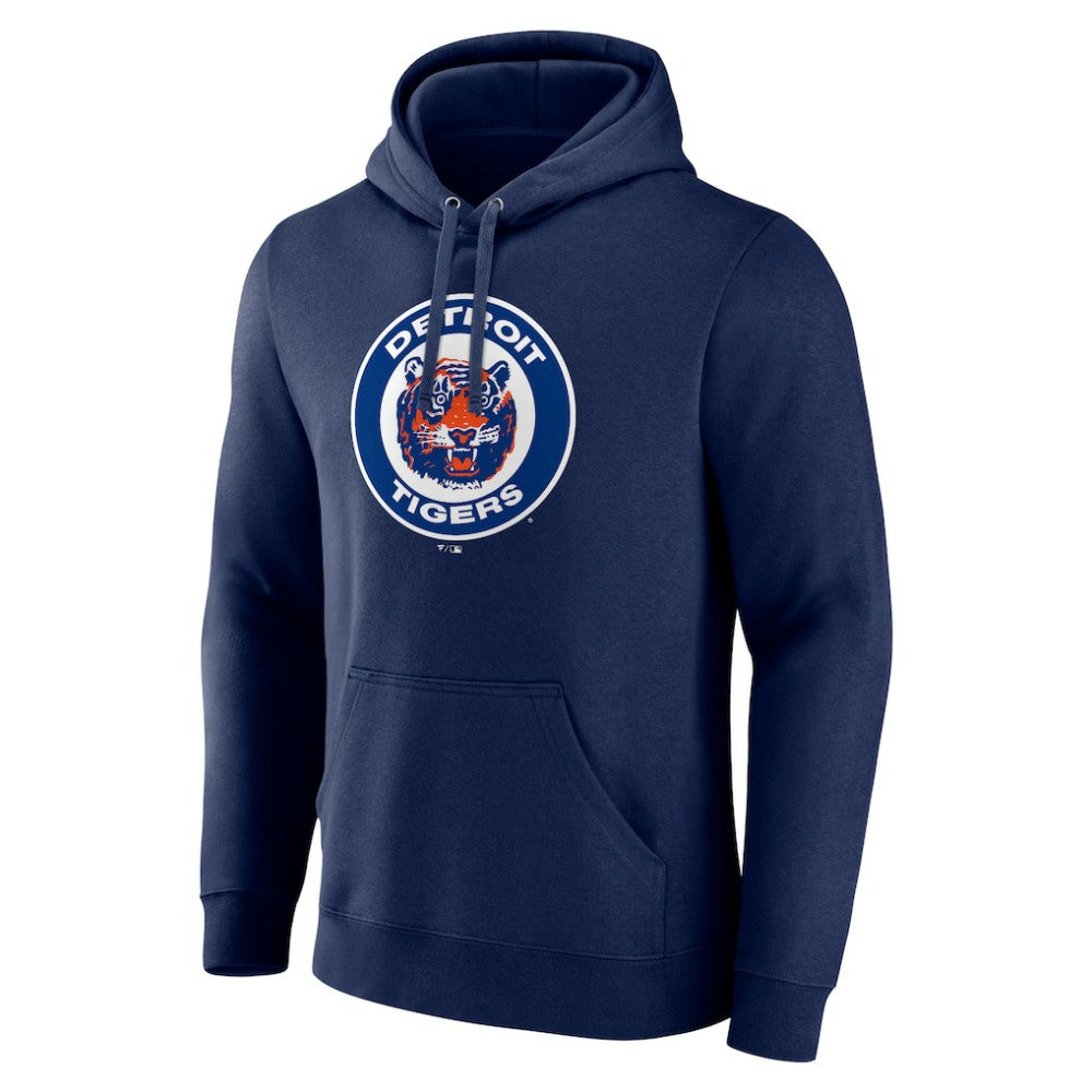Detroit Tigers Cooperstown Collection Pullover Hoodie - Navy Hoodies