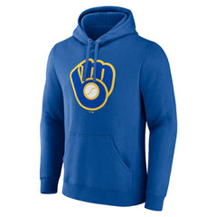Milwaukee Brewers Cooperstown Collection Pullover Hoodie - Royal Hoodies
