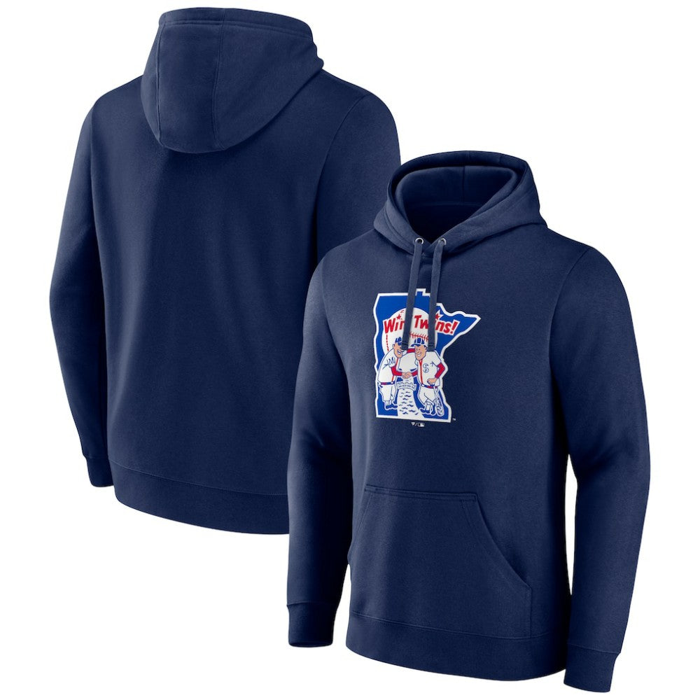 Minnesota Twins Cooperstown Collection Pullover Hoodie - Navy Hoodies