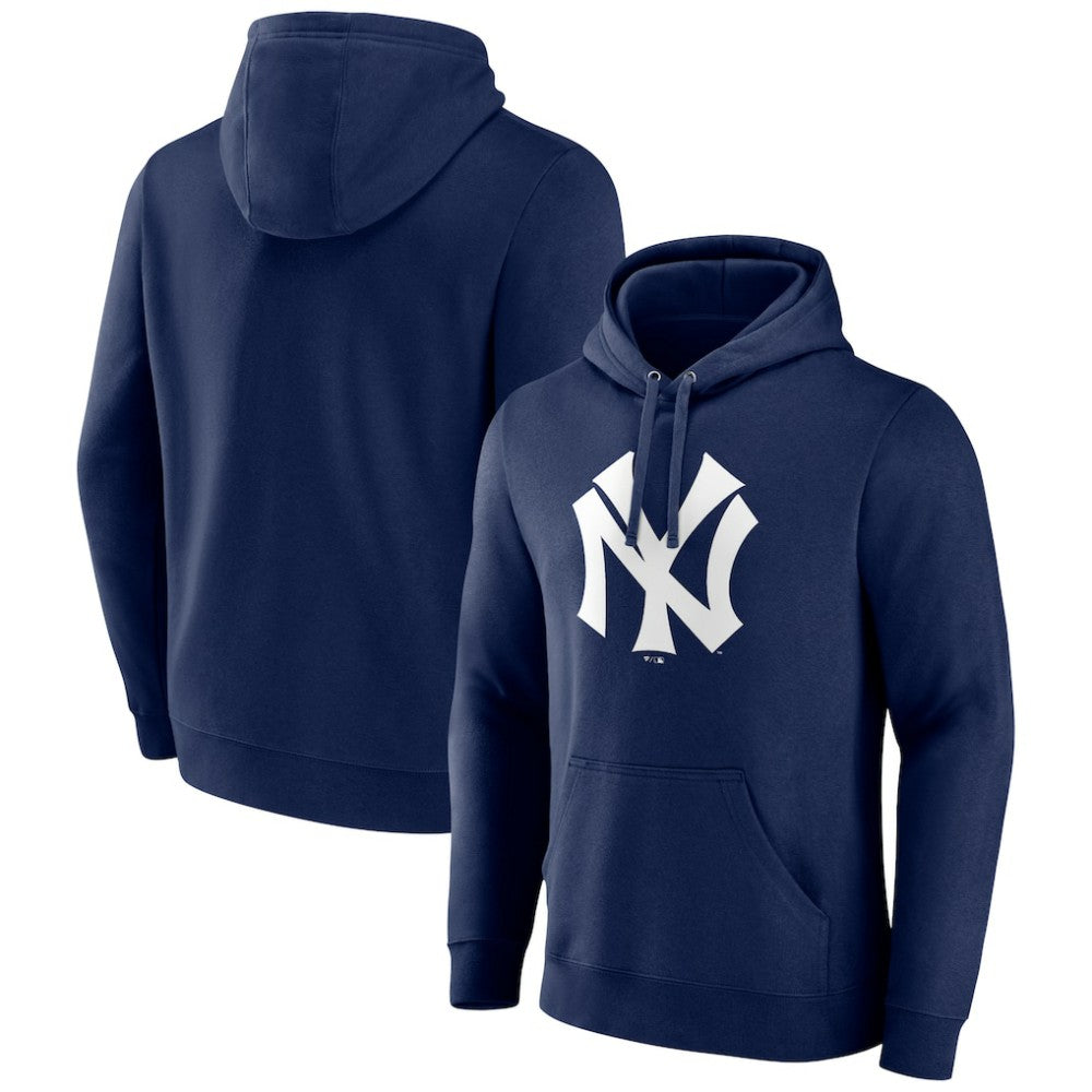 New York Yankees Cooperstown Collection Pullover Hoodie - Navy Hoodies