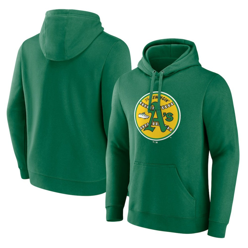 Oakland Athletics Cooperstown Collection Pullover Hoodie - Green Hoodies