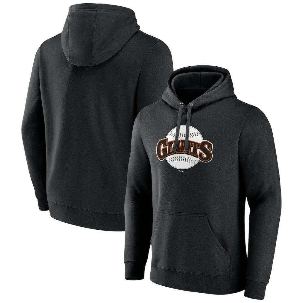 San Francisco Giants Cooperstown Collection Pullover Hoodie - Black Hoodies