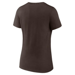 San Diego Padres Women's One Champion V-Neck T-Shirt - Brown T-shirts
