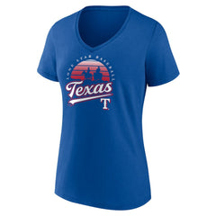 Texas Rangers Women's One Champion V-Neck T-Shirt - Royal T-shirts