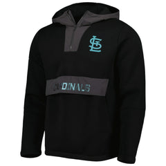 St. Louis Cardinals Levelwear Ruckus Quarter-Zip Hoodie - Black Hoodies
