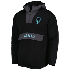San Francisco Giants Levelwear Ruckus Quarter-Zip Hoodie - Black Hoodies