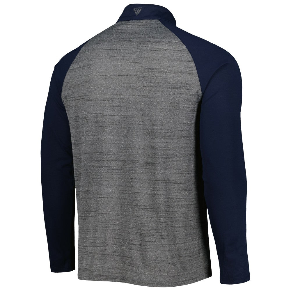 Cleveland Guardians Levelwear Vandal Raglan Quarter-Zip Top - Heather Gray Tops