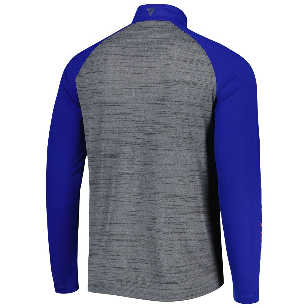 New York Mets Levelwear Vandal Raglan Quarter-Zip Top - Heather Gray Tops