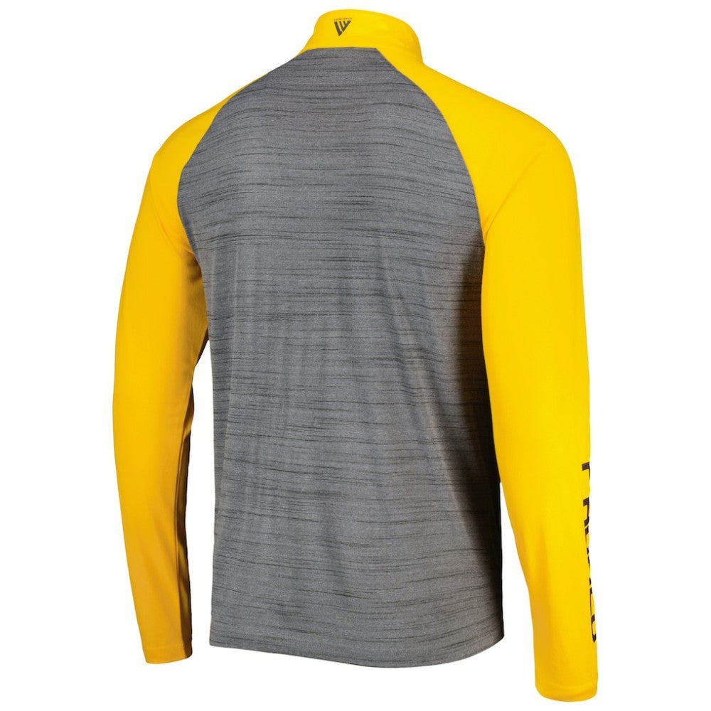 San Diego Padres Levelwear Vandal Raglan Quarter-Zip Top - Heather Gray Tops