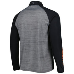 San Francisco Giants Levelwear Vandal Raglan Quarter-Zip Top - Heather Gray Tops