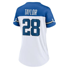 Jonathan Taylor Indianapolis Colts Women's Athena Name & Number V-Neck Top White
