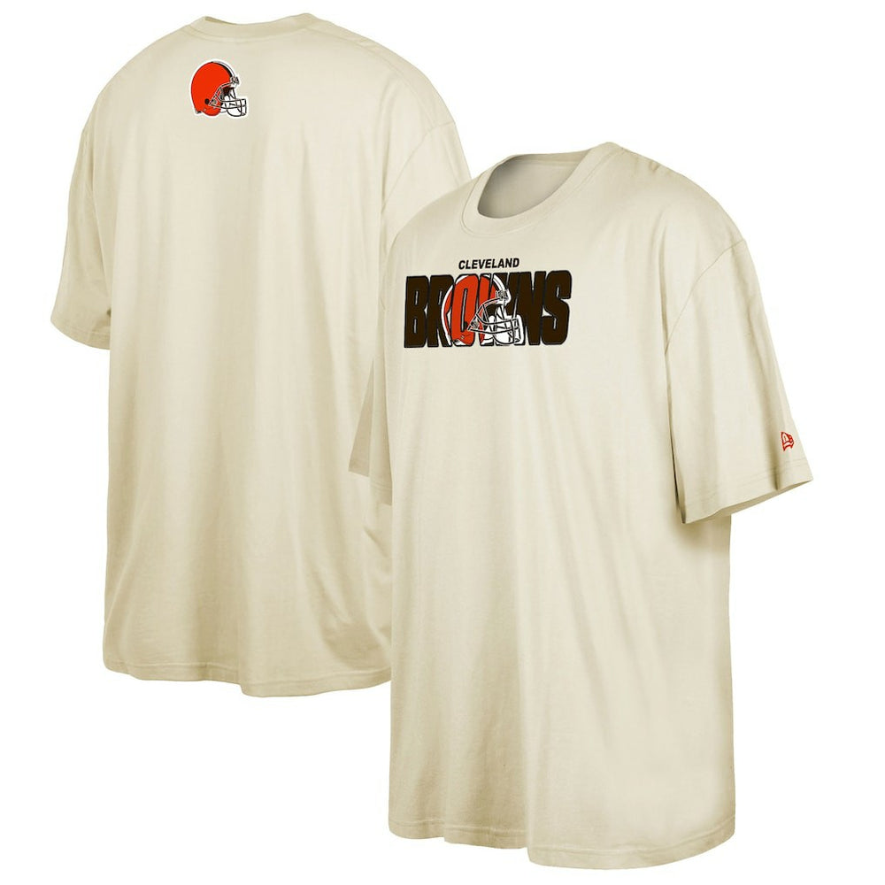 Cleveland Browns New Era 2023 NFL Draft Big & Tall T-Shirt Cream
