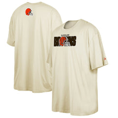 Cleveland Browns New Era 2023 NFL Draft Big & Tall T-Shirt Cream
