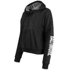 Baltimore Orioles New Era Women's City Connect Pullover Hoodie - Black Hoodies