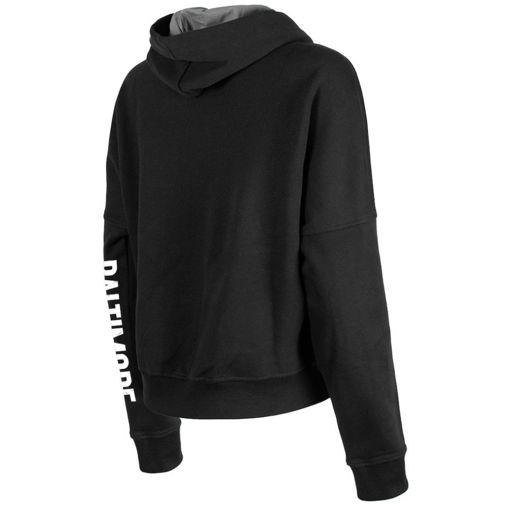 Baltimore Orioles New Era Women's City Connect Pullover Hoodie - Black Hoodies