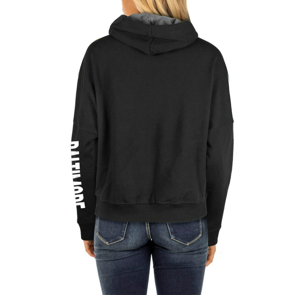 Baltimore Orioles New Era Women's City Connect Pullover Hoodie - Black Hoodies
