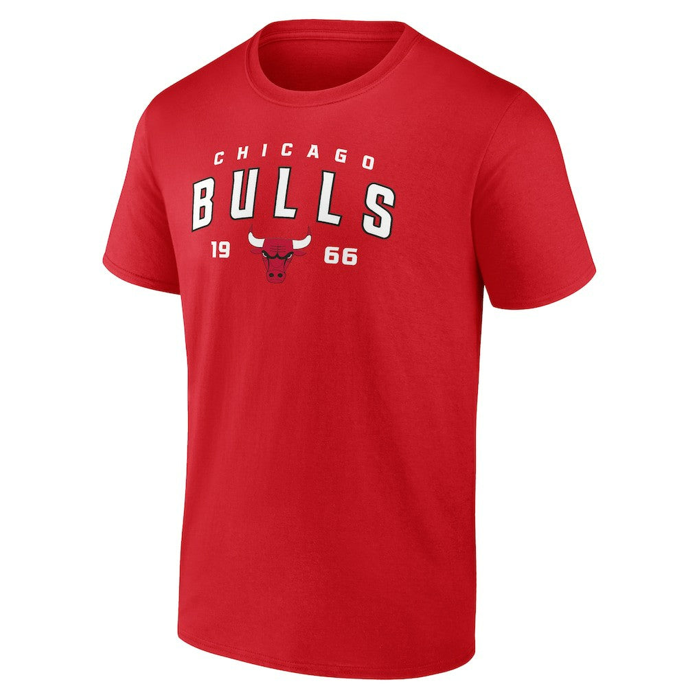 Chicago Bulls Rebel Logo T-Shirt Red