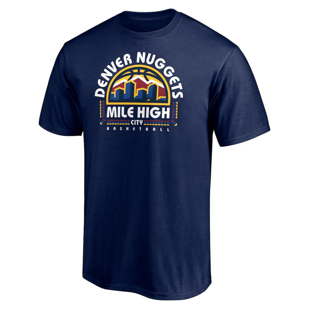 Denver Nuggets Push Ahead T-Shirt Navy
