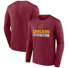 Cleveland Cavaliers Let's Go Long Sleeve T-Shirt Garnet