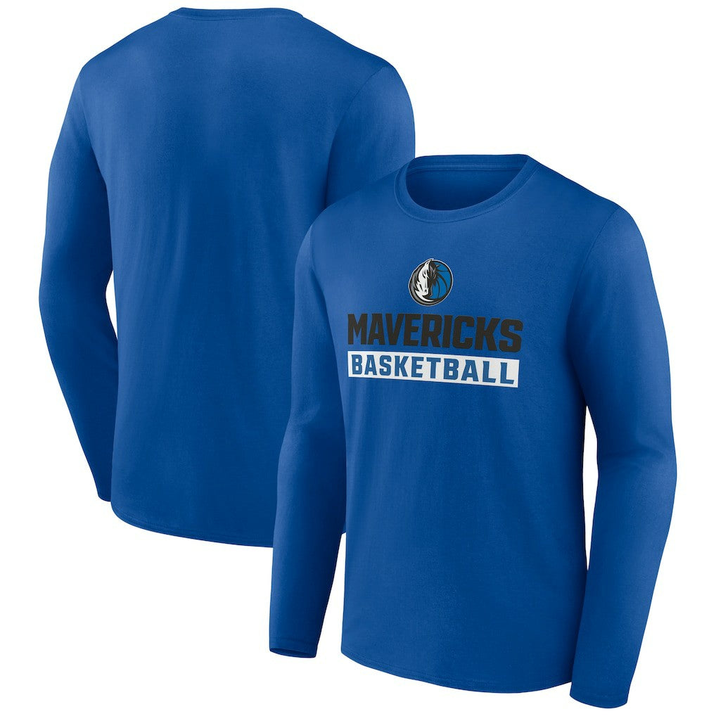 Dallas Mavericks Let's Go Long Sleeve T-Shirt Royal