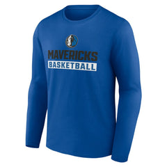 Dallas Mavericks Let's Go Long Sleeve T-Shirt Royal