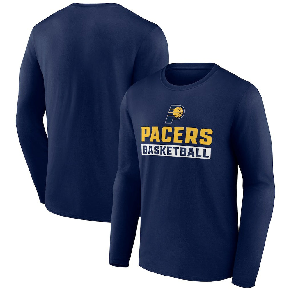 Indiana Pacers Let's Go Long Sleeve T-Shirt Navy