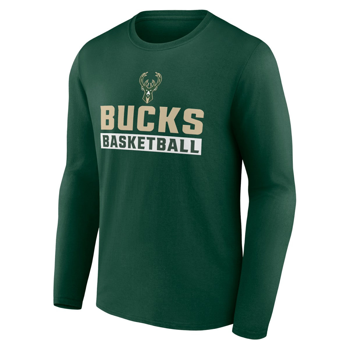 Milwaukee Bucks Let's Go Long Sleeve T-Shirt Green