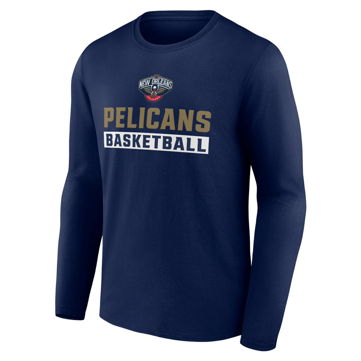 New Orleans Pelicans Let's Go Long Sleeve T-Shirt Navy