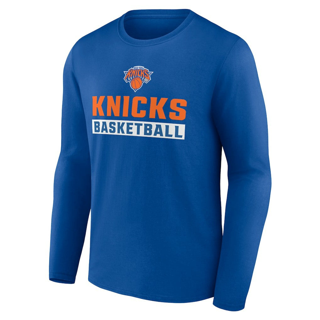 New York Knicks Let's Go Long Sleeve T-Shirt Royal