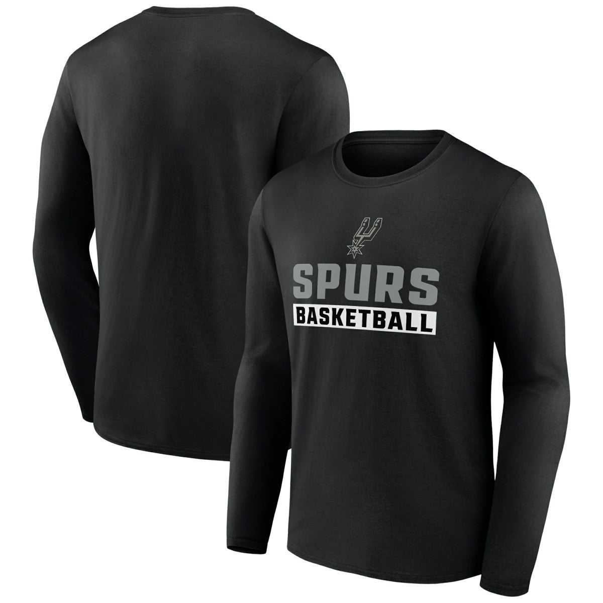 San Antonio Spurs Let's Go Long Sleeve T-Shirt Black