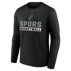 San Antonio Spurs Let's Go Long Sleeve T-Shirt Black