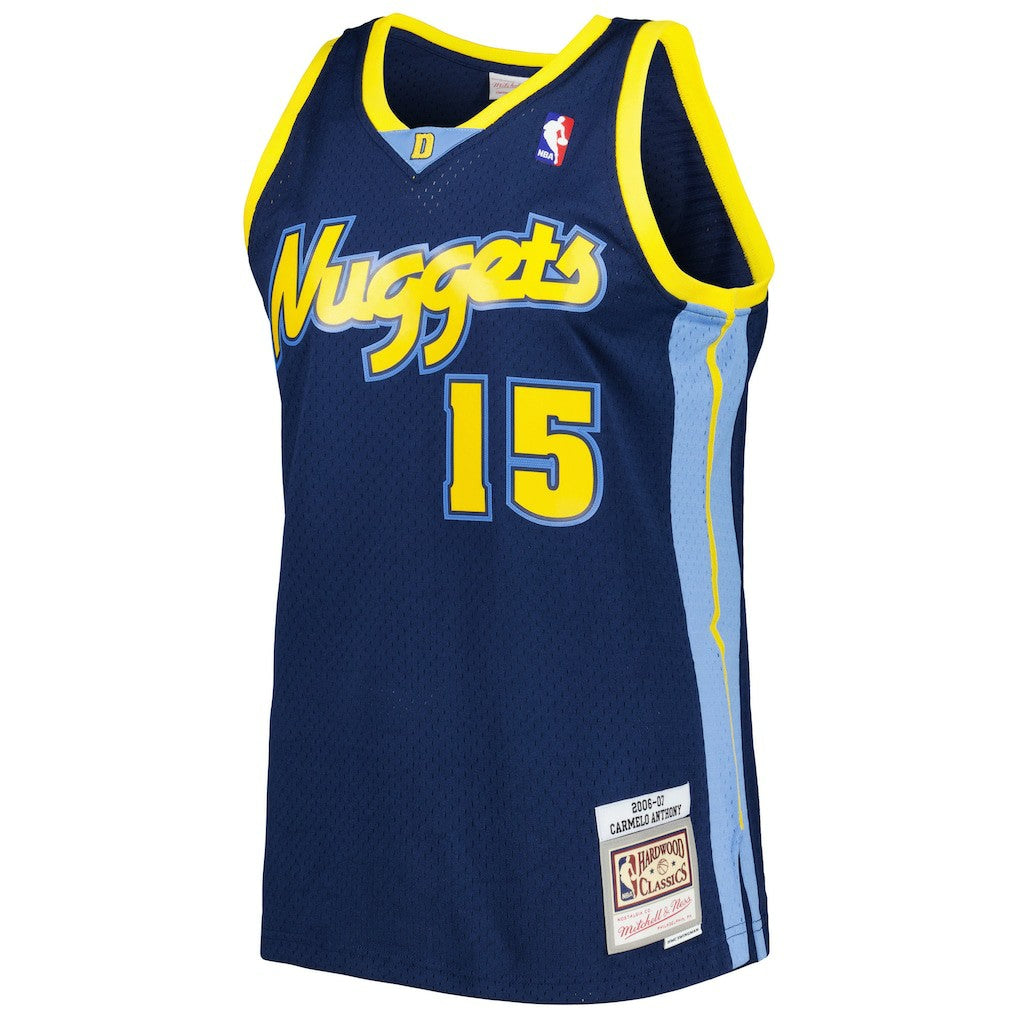 Carmelo Anthony Denver Nuggets Hardwood Classics Swingman Jersey Navy