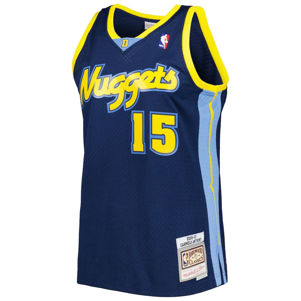 Carmelo Anthony Denver Nuggets Hardwood Classics Swingman Jersey Navy