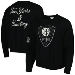 Brooklyn Nets AUTHMADE 10th Anniversary Pullover Sweater Black
