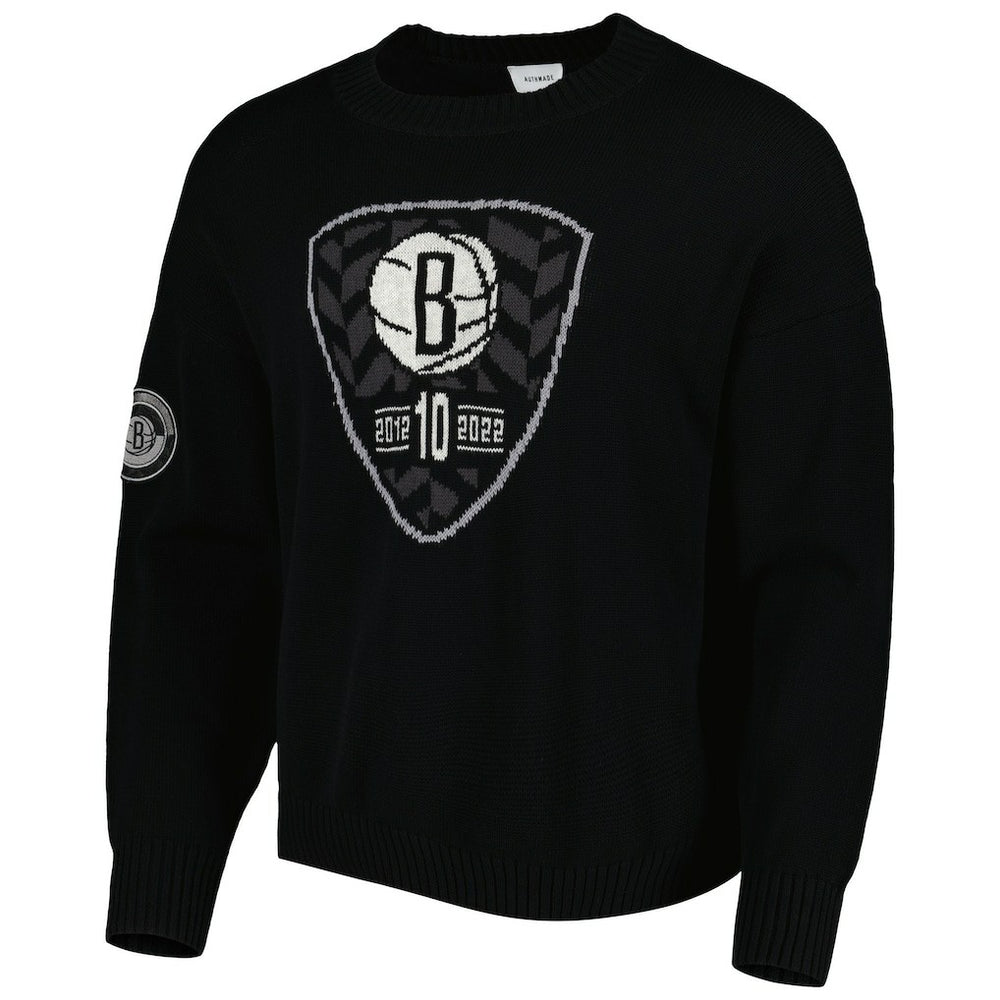 Brooklyn Nets AUTHMADE 10th Anniversary Pullover Sweater Black