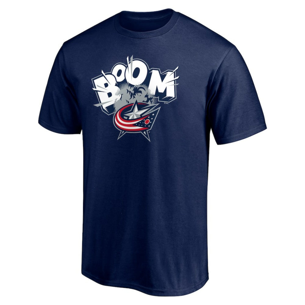 NHL Columbus Blue Jackets Hometown Collection Push Ahead T-Shirt - Navy