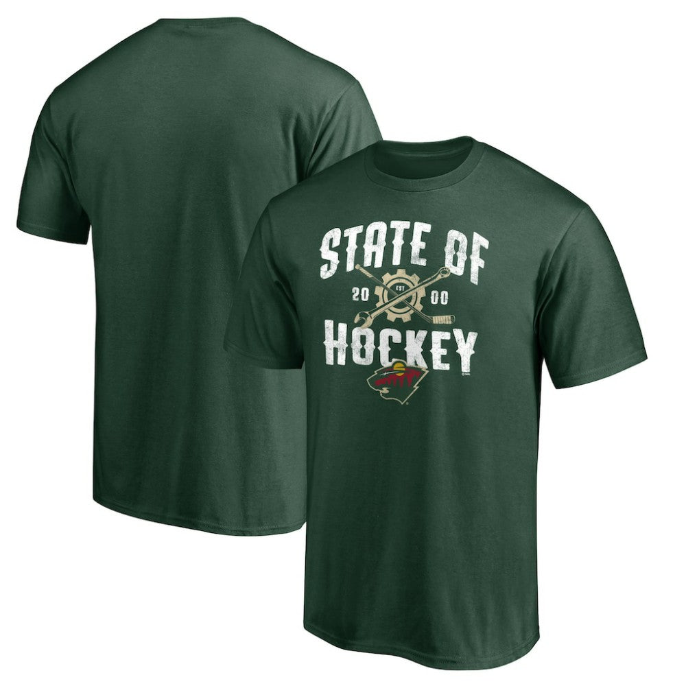 NHL Minnesota Wild Hometown Collection Push Ahead T-Shirt - Green