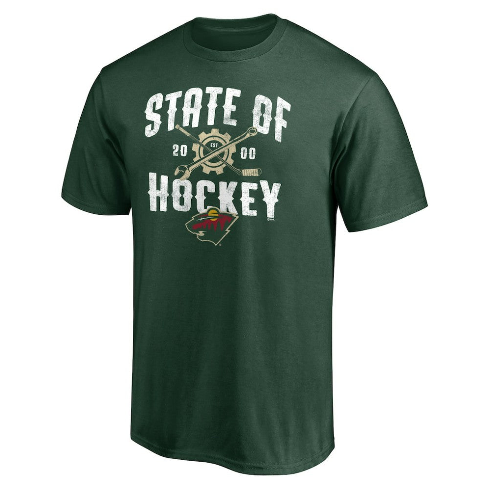 NHL Minnesota Wild Hometown Collection Push Ahead T-Shirt - Green