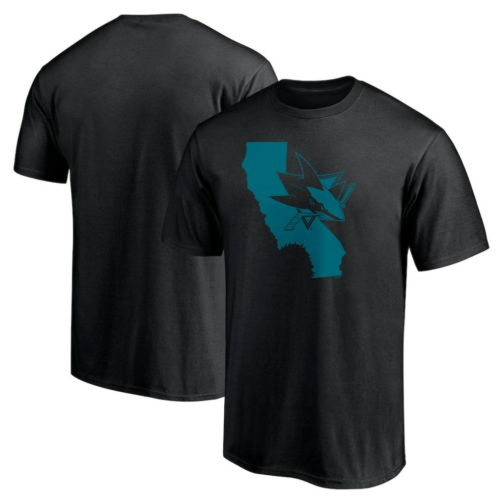 NHL San Jose Sharks Hometown Collection Push Ahead T-Shirt - Black